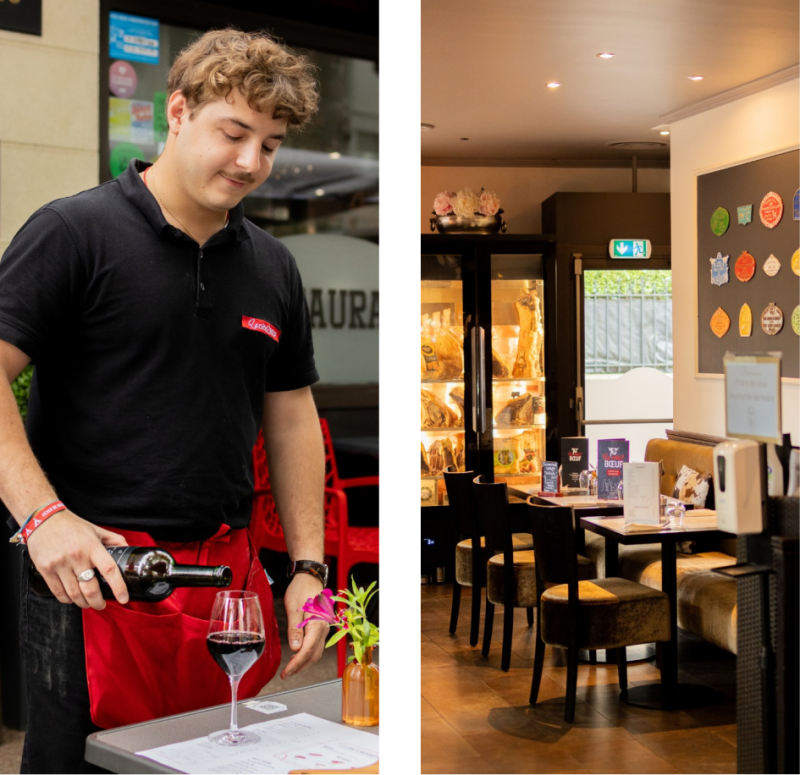 Le restaurant - La Côte 2 Boeuf - restaurant VIROFLAY - Restaurant Château de Versailles - bien manger VIROFLAY